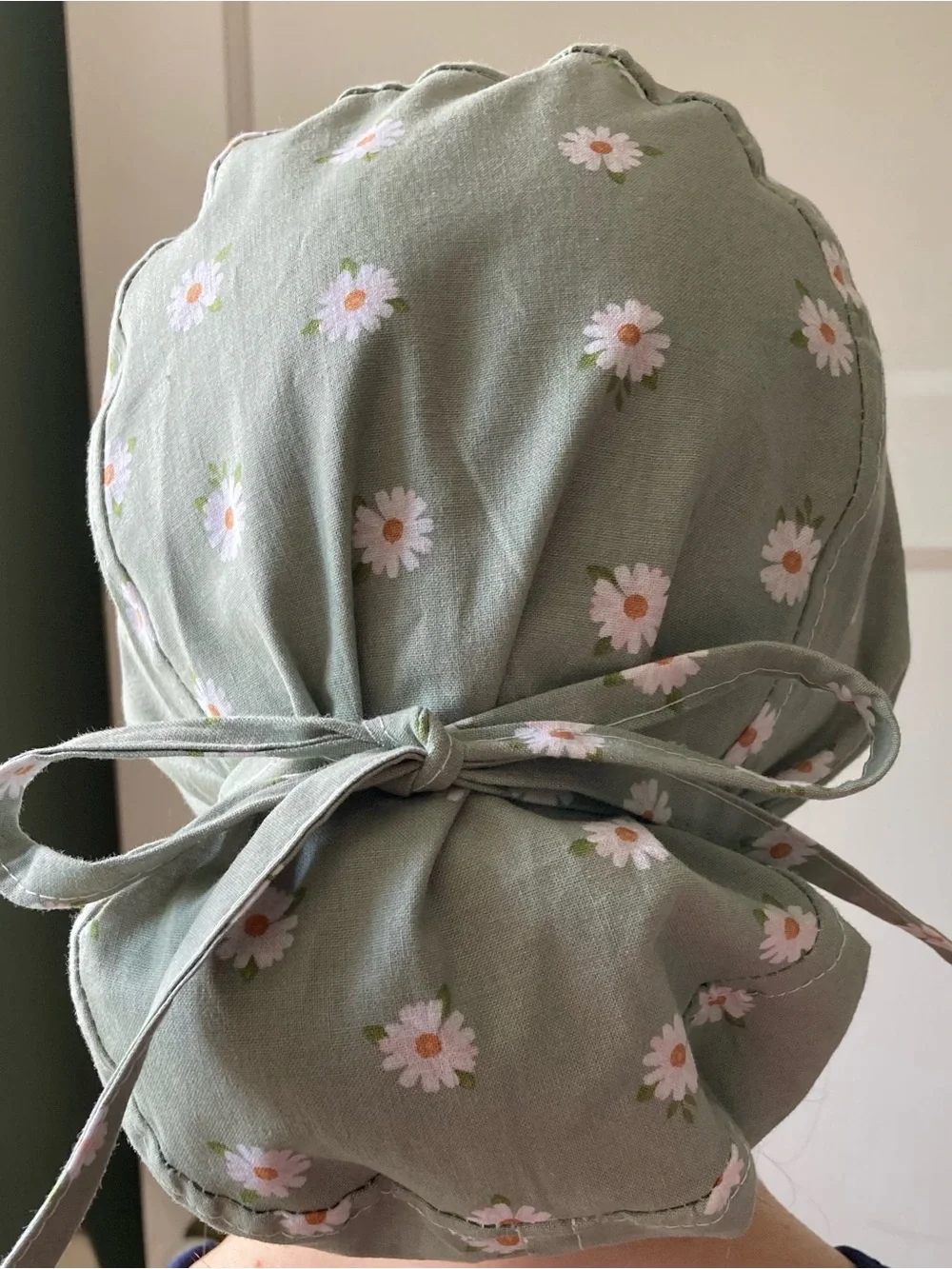 Handmade bun style scrub caps